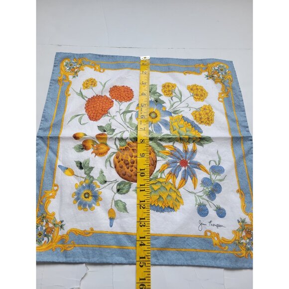 Jim Thompson Floral Handkerchief  Vintage Old Money Delicate Hand Bag Detail - Picture 5 of 6